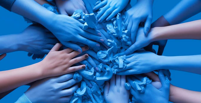 Vi vil give dig farven blå