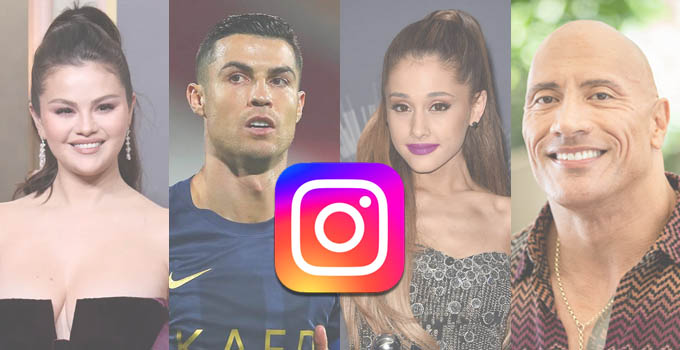 Top 10 personer i verden med flest følgere på Instagram